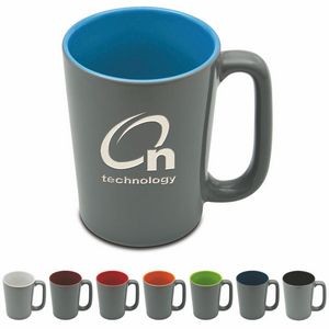 The Slat 16oz Ceramic Mug (Etched Imprinting) - 4.8" H x 3.57" Diameter